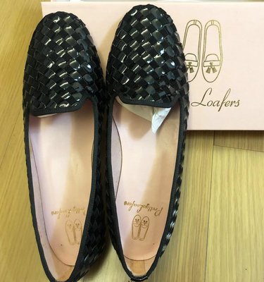 西班牙 Pretty Ballerinas Pretty Loafers系列 黑色 編織 樂福鞋