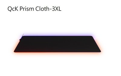 米特3C數位–賽睿 QcK Prism Cloth-3XL 布面 RGB 遊戲滑鼠墊/1220x590x4公釐