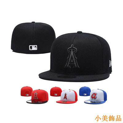 晴天飾品MLB 尺寸帽 全封 不可調整 拼接 洛杉磯天使隊Los Angeles Angels 男女通用 棒球帽 板帽 嘻