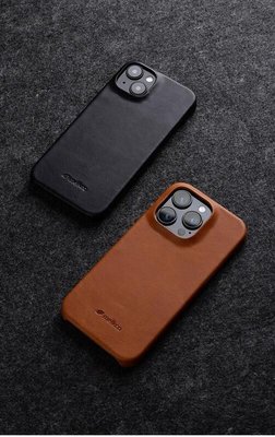 【 ANCASE 】 iPhone 15 Pro / 15 Pro Max 油醋皮真皮小牛皮皮套保護套手機殼