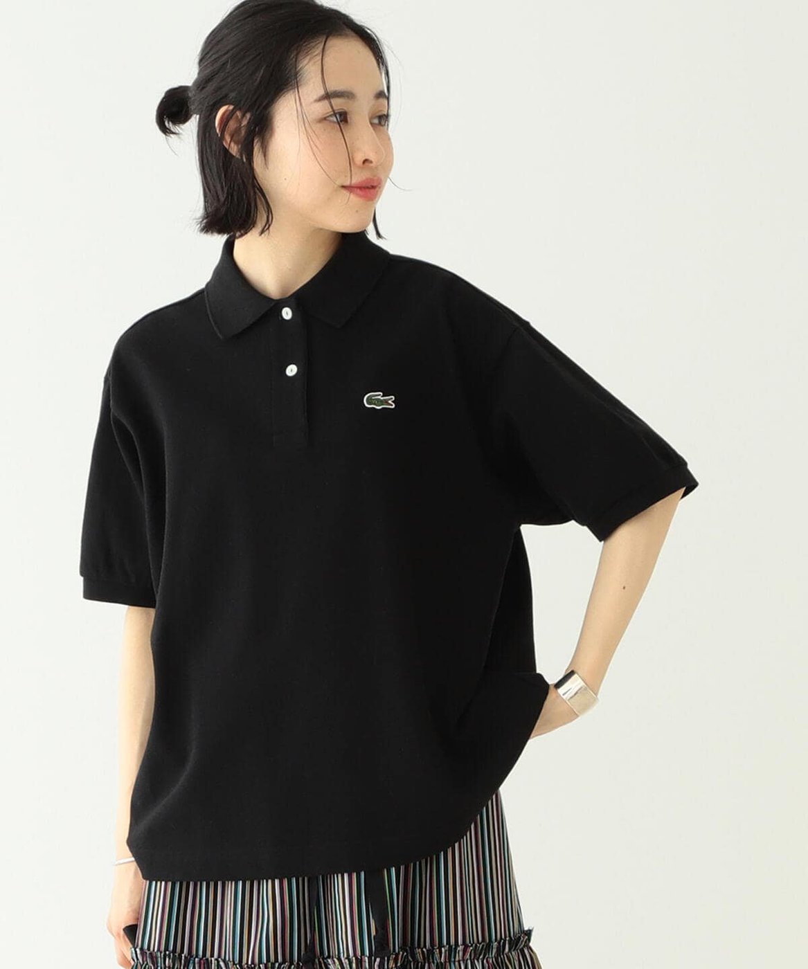 預購】日本BEAMS BOY夏22新入荷LACOSTE/ 別注ヘビーピケポロシャツ定番