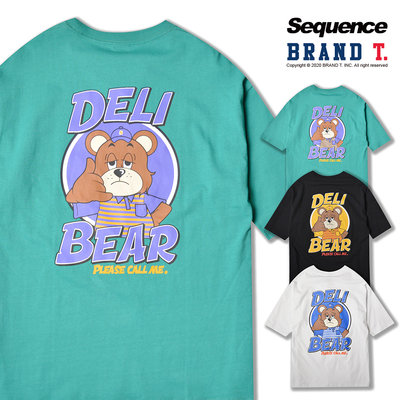 【Brand T】免運 SEQUENCE Delivery Bear Circle CALL ME小熊 短T 3色