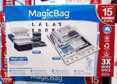 MAGICBAG 真空壓縮收納袋 壓縮袋(15入) COSTCO 好市多代購