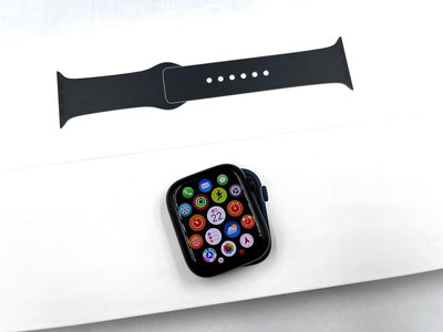 §上進心集團§ 外觀不錯 盒裝 蘋果 Apple Watch8 s8 智慧手錶 45mm LTE 鋁金屬 午夜色 19