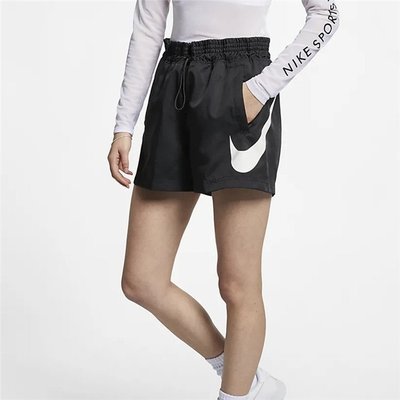 現貨 iShoes正品 Nike Sportswear 女款 短褲 黑 鬆緊褲頭 健身 運動 慢跑 AR3015010