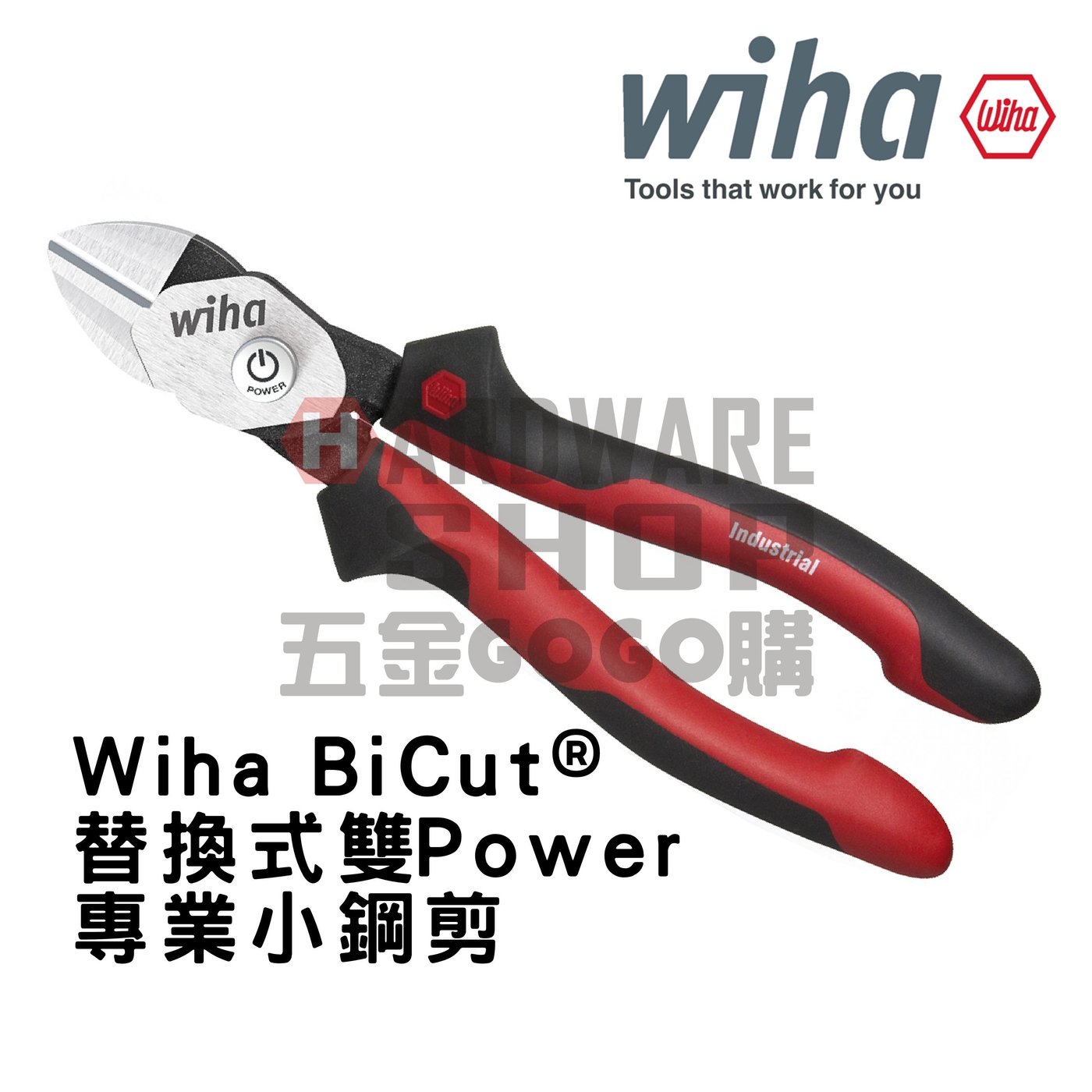 德國 Wiha BiCut® 替換式 雙Power 專業小鋼剪 Z18002 NO.38189 強力 重型 斜口鉗