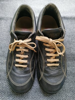 西班牙品牌 Camper 黑色真皮柔軟平底鞋休閒鞋