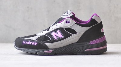 @ A - li 269 New Balance x Stray Rats 聯名 M991SRP 黑紫 英製 復古跑鞋