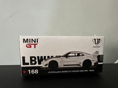 MINI GT 168 LB WORKS Nissan 35GT-RR 白