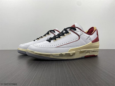 Air Jordan 2 Low 白紅 芝加哥 時尚 聯名限定款 籃球鞋 DJ4375-1【ADIDAS x NIKE】