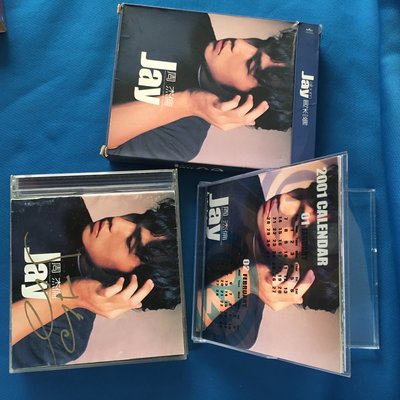周杰倫/Jay首張同名CD專輯+炫彩6+6月曆盒🈶️附完整外盒+簽名如新CD=周杰倫親筆簽名⋯