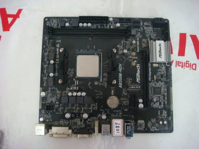 《盛立電腦》AsRock AB350M-HDV+A8-9600 AM4腳位 主機板(附檔板)(1087)(電腦維修服務)