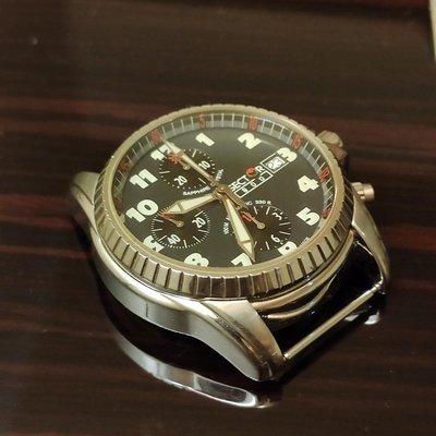 sector 三眼計時 機械錶 軍錶 手錶 腕錶鎖入式龍頭 ETA 7750 瑞士機芯 Italy  chronograph automatic watch