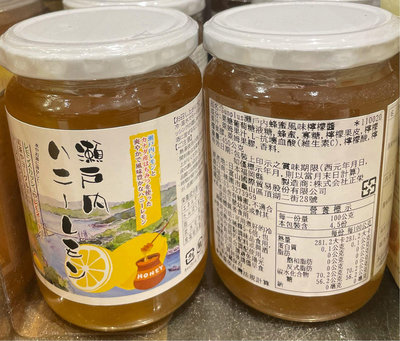 2/29前 日本 瀨戶內蜂蜜檸檬醬450g/瓶 到期日2024/7/13 蜂蜜檸檬茶 頁面是單價