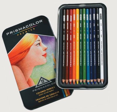 美國 Prismacolor 頂級專業軟芯油性色鉛筆12色-- 另有24~132色、單支可選購喔!