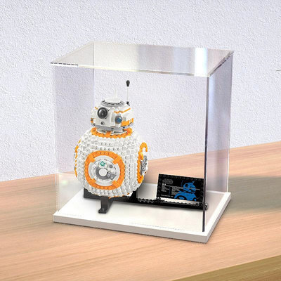 亞克力防塵盒適用樂高75187 BB-8機器人展示模型玩具透明