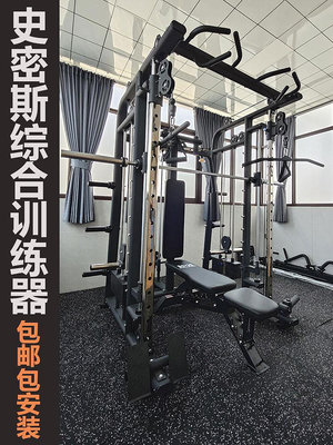 史密斯機龍門架深蹲架綜合訓練器健身房家用商用多功能健身器材_范斯頓配件工廠