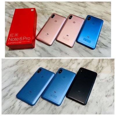 🌈6/1更新！降價嘍🌈二手機 台灣版Xiaomi 紅米 小米Note6pro (64GB 6.26吋 雙卡雙待）