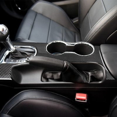 【曉龍優品汽車屋】15-20款 Ford Mustang 水杯架 碳纖維 裝飾貼 擋位裝飾外框 卡夢 內飾貼