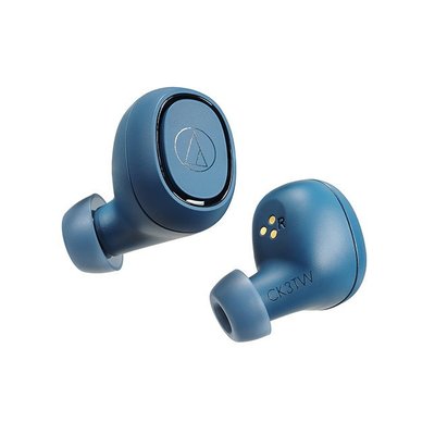 《Ousen現代的舖》日本鐵三角【ATH-CK3TW】真無線藍牙耳道式耳機《藍色、低延遲》※代購服務