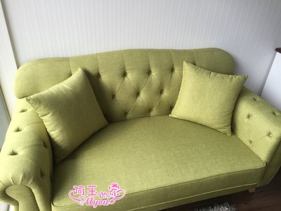 【阿玉的家】小丸子日式綠色雙人座沙發促銷價＄10300元(免運費)