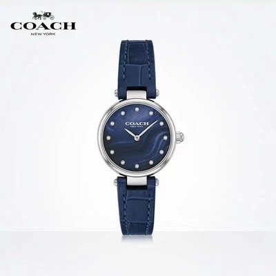 現貨熱銷-正品代購Coach女士手錶Park系列時尚真皮石英手錶腕錶