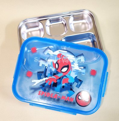 現貨 韓國製 復仇者聯盟 MARVEL 漫威 蜘蛛人 蜘蛛俠 五格餐盤 便當盤 分隔盤 便當盒 餐盒 餐盤
