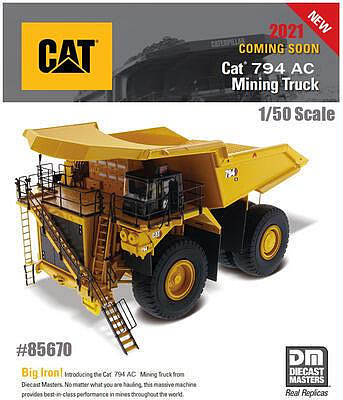 新款卡特彼勒礦山車CAT 794AC 320噸巨型工程車150合金卡車模型