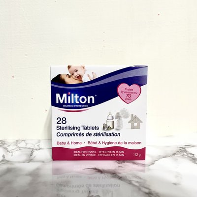 英國 Milton 嬰幼兒用品 消毒錠 28錠入 奶瓶 餐具 環境清潔 英國進口 英國製造