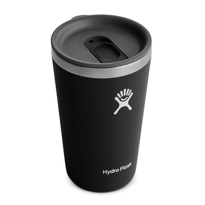 【Hydro Flask】16oz 473ml 保溫隨行杯(時尚黑)滑蓋咖啡杯 保溫杯 保冷杯 保溫瓶 TUMBLER