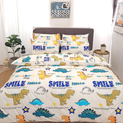 【LUST】恐龍樂園 柔纖維-床包/枕套/被套組(各尺寸)、台灣製