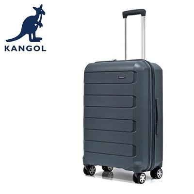 KANGOL 20吋行李箱防盜拉鍊可加大容量PP防刮質感紋材質  西門站自取