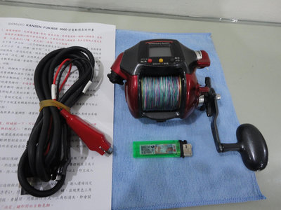 SHIMANO 高速型電動捲線器 電動丸 KANZEN FUKASE SPECIAL 3000，速度200，瞬間最大27公斤