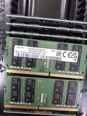 三星16G 2RX8 PC4-2666V DDR4 2667 M471A2K43DB1-CTD筆電記憶體
