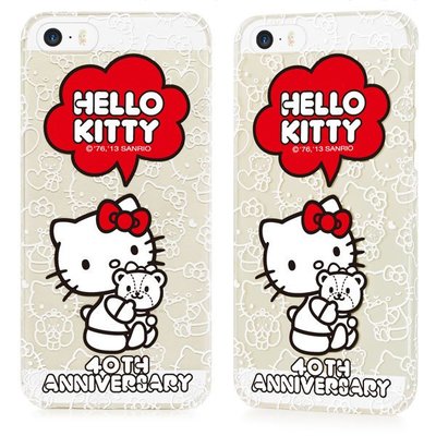 GARMMA Hello Kitty 40週年紀念款 iPhone 5/5S保護殼-擁抱A