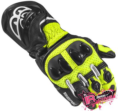 ♚賽車手的試衣間♚Berik® Gp-Air Evo Gloves Yellow 頂級 長手套