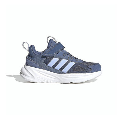 Adidas Ozelle EL K 中大童 藍紫 魔鬼氈 跑步鞋 運動鞋 ID2298【雅妤潮鞋】