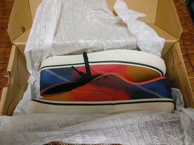 Vans 休閒鞋 Authentic SF 帆布鞋 藍 桃紅 橘黃 漸層 男鞋  VN0A5HYP9H0 US9.5號