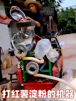 薯類渣漿分離機創業加工紅薯土豆粉的機械設備小型家用打碎磨漿機嗨購