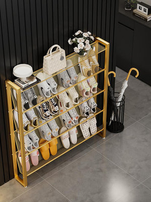 鞋架家用門口室內超薄省空間鞋架子簡易多層好看輕奢鐵藝極窄鞋柜