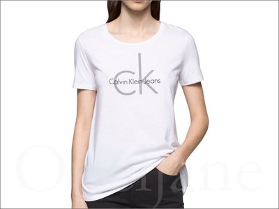 Calvin Klein 卡文克萊 白色寬鬆柔軟 CK Logo 短袖潮T恤真品非outlet貨 L號 愛Coach包包