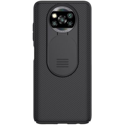 小米POCO X3 NFC手機殼 小米Poco X3 Pro鏡頭滑蓋套 黑鏡 手機保護殼 防摔殼