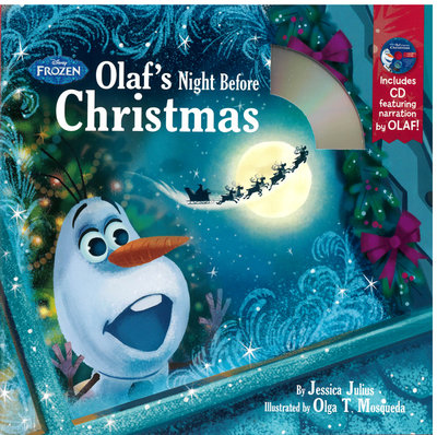 ＊小貝比的家＊OLAF'S NIGHT BEFORE CHRISTMAS/平裝書+CD/3~6歲