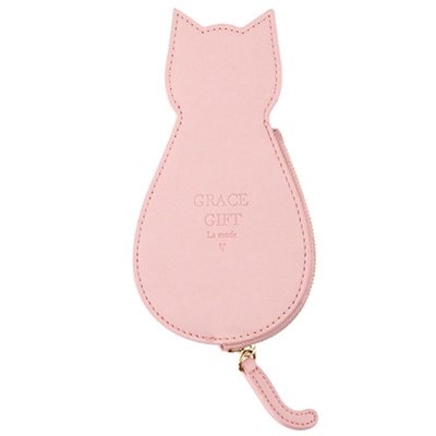 全新現貨正版grace gift 貓咪零錢包包 化妝包 可愛 情人節禮物 鑰匙包