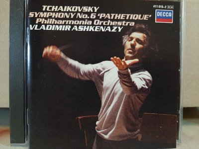 Ashkenazy,Tchaikovsky-Sym No.6，阿序肯納吉，柴可夫斯基-第六號交響曲，如新。