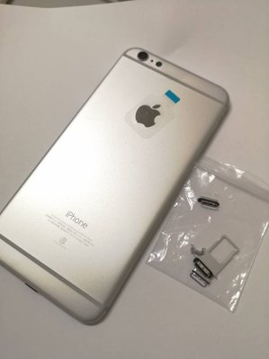 [ 保固一年] 蘋果 Apple iphone 6P 原廠背蓋(含側按鍵) 背殼 贈手工具 銀色 原廠規格