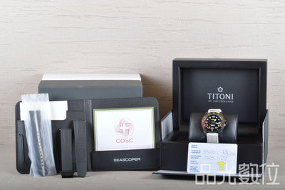 【品光數位】寄賣品 TITONI 瑞士梅花錶 83600 C-RA-256 600M 彩虹圈 42MM 機械錶 #AX0416