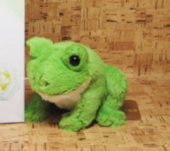 日本進口 可愛綠色青蛙樹蛙樹林動物絨毛娃娃玩偶玩具送禮禮物擺件裝飾品  6078c