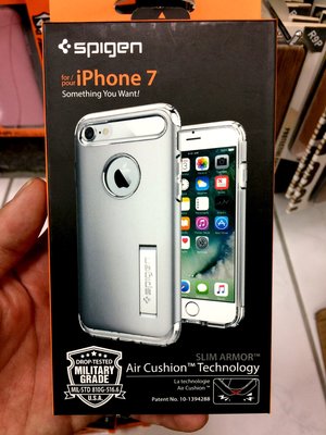 伍 SGP Apple IPhone 7 8 4.7吋 軍規 防摔 背蓋 小七 SLIM ARMOR 銀色