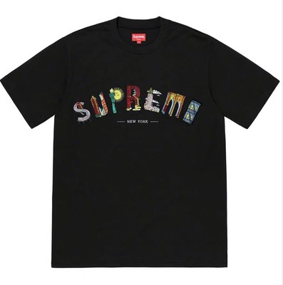 美牌Supreme 潮牌19SS新款NEW YORK City Arc Tee 紐約城市景點刺繡短袖